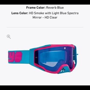 NWOT SPY Foundation Plus Moto Goggle